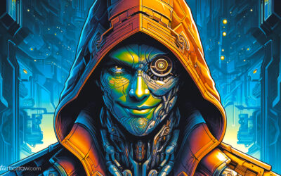 Free Hooded Cyberpunk AI Art Prompt