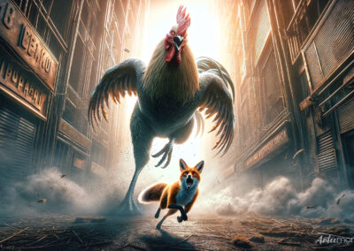 Chicken Chasing Fox