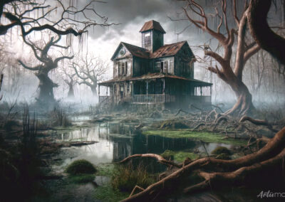 Haunted House In Swamp