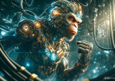 Cyber Chimp AI Art Prompt