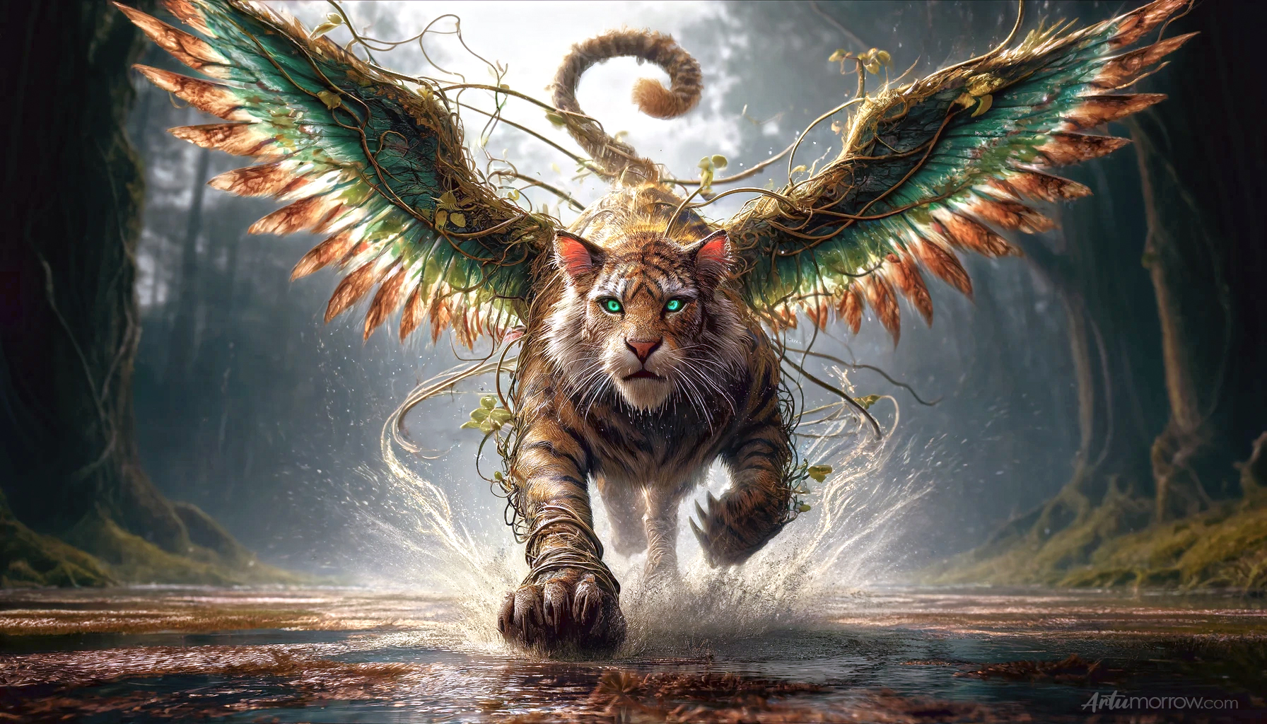 Tiger Cryptid AI Art Prompt