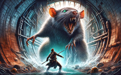 Giant Sewer Rat AI Art Prompt