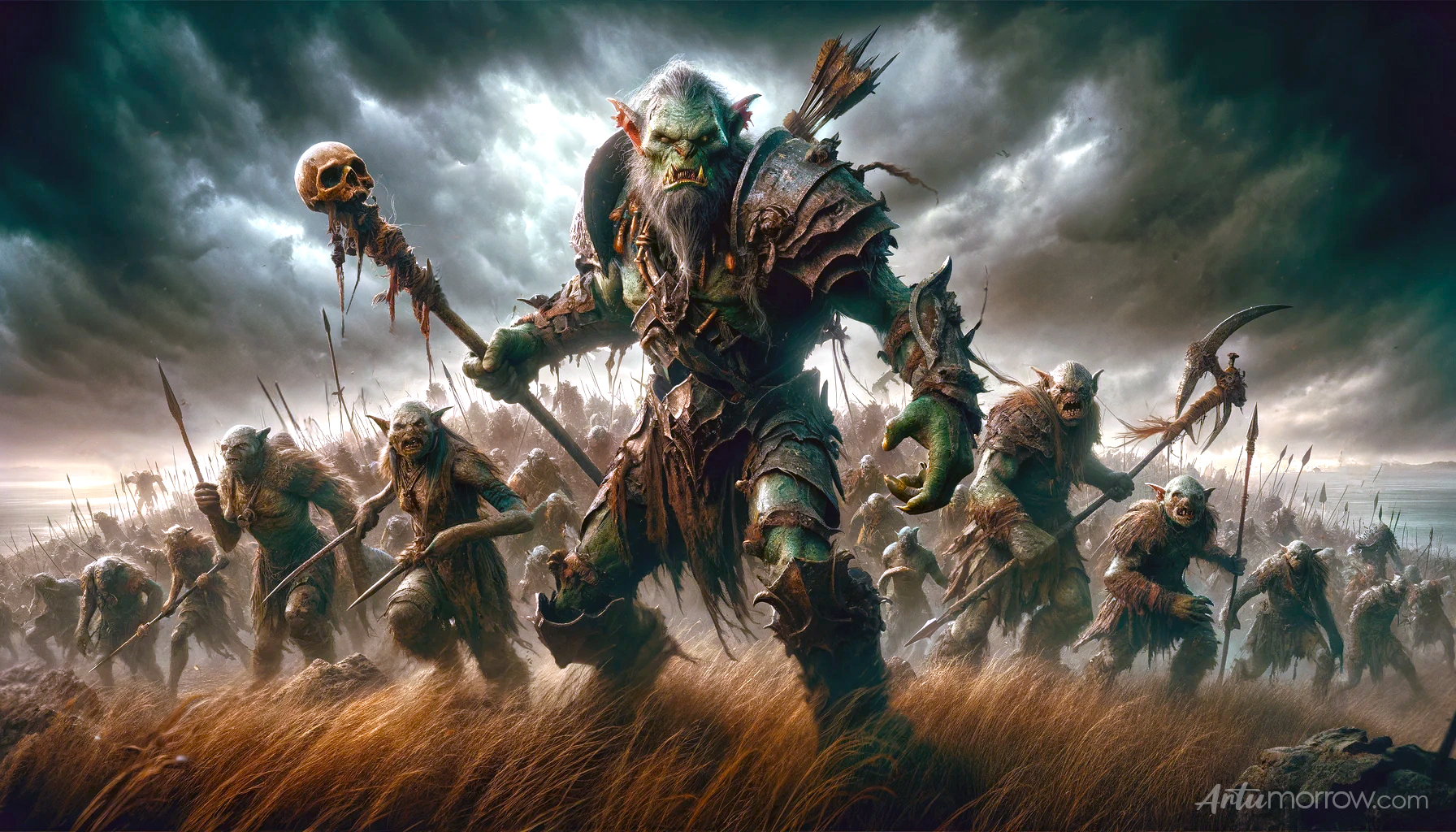 Goblin Orc Army AI Art Prompt